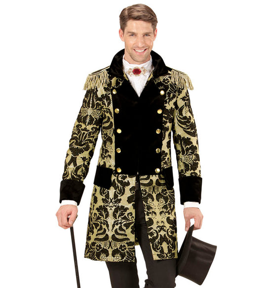 Mens Gold Jacquard Parade Coat