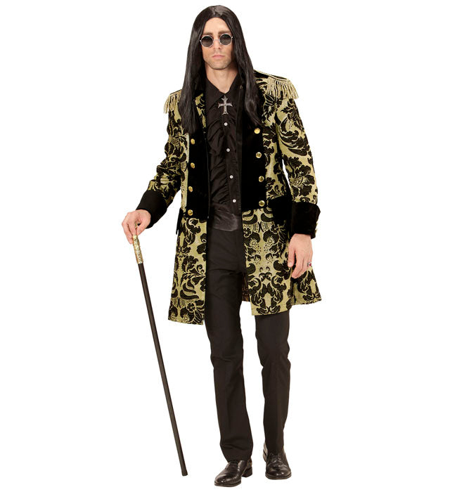 Mens Gold Jacquard Parade Coat