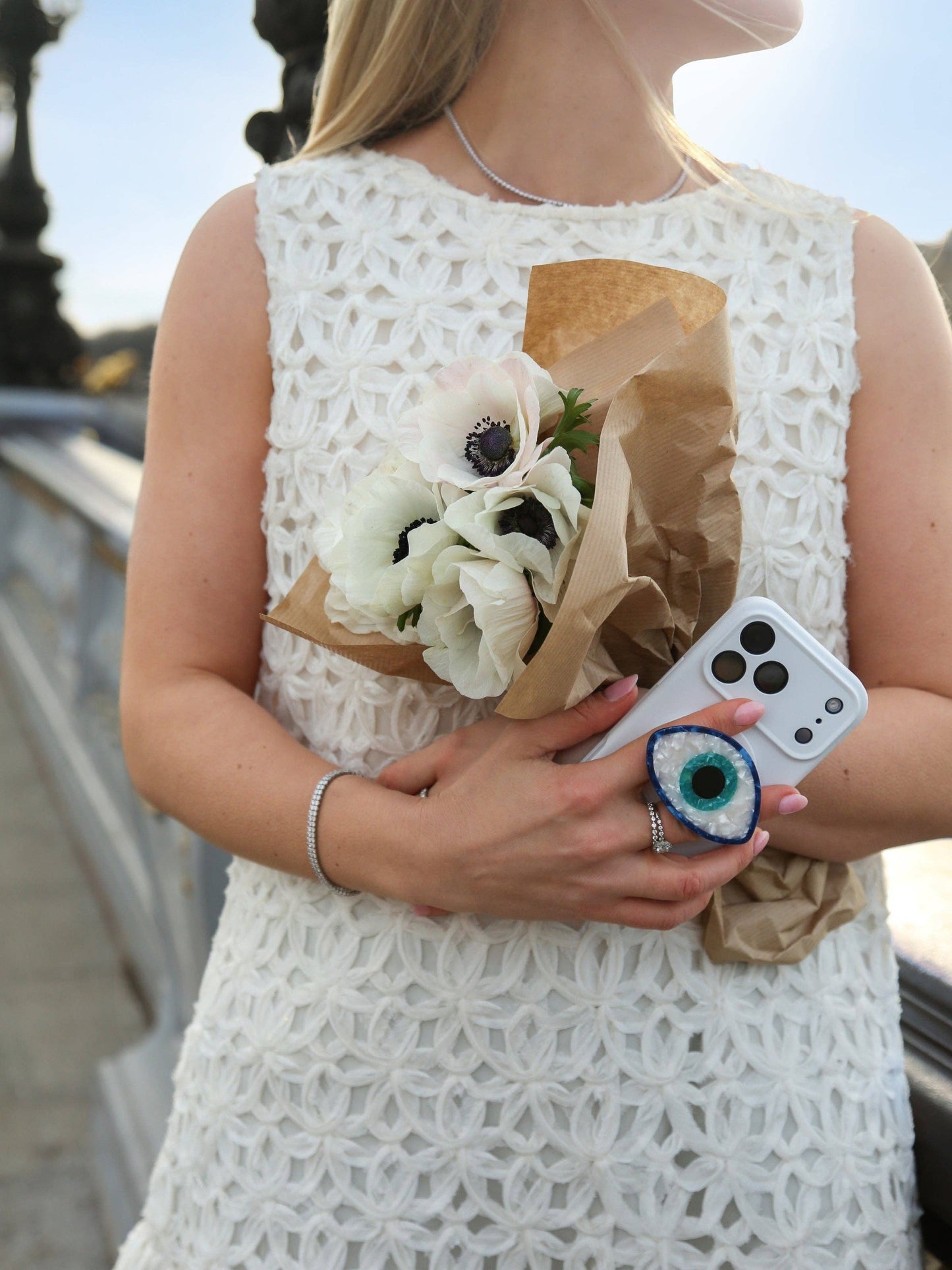 Solar Eclipse Hand-painted Evil Eye GripCharm