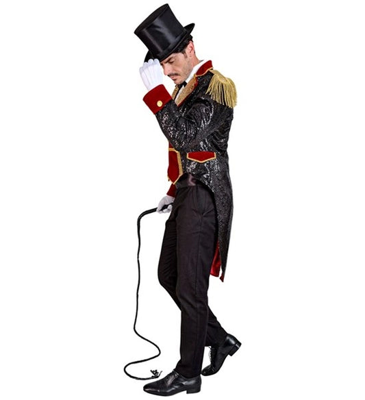 Black Mens Sequin Tailcoat