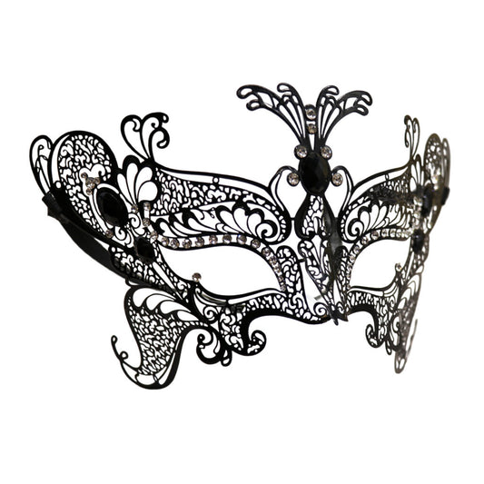 Metal Rhinestone Masquerade Mask