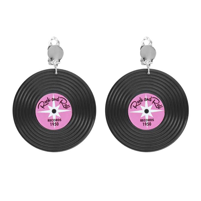 Disco Record Party Earrings
