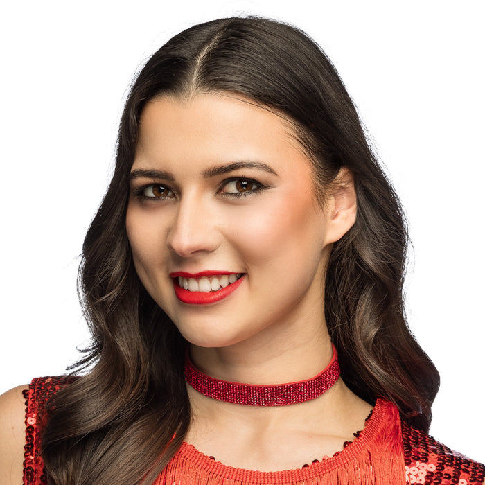 Crystal Choker - Red