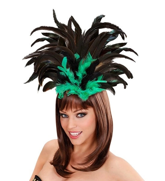 Green Copacabana Feathered Headband COMING SOON