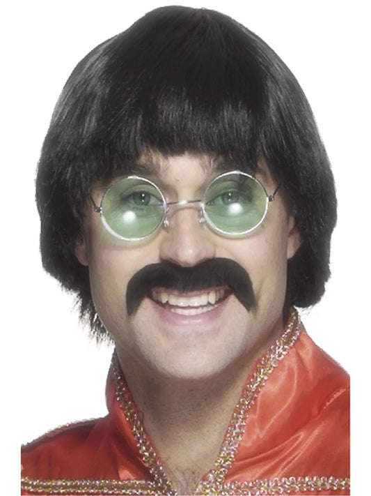 70's Mersey Wig & 'Tache