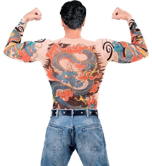Tiger and Dragon Tattoo Shirt