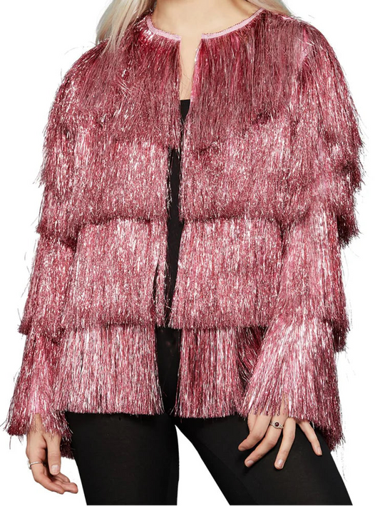 Pink Tinsel Festival Jacket