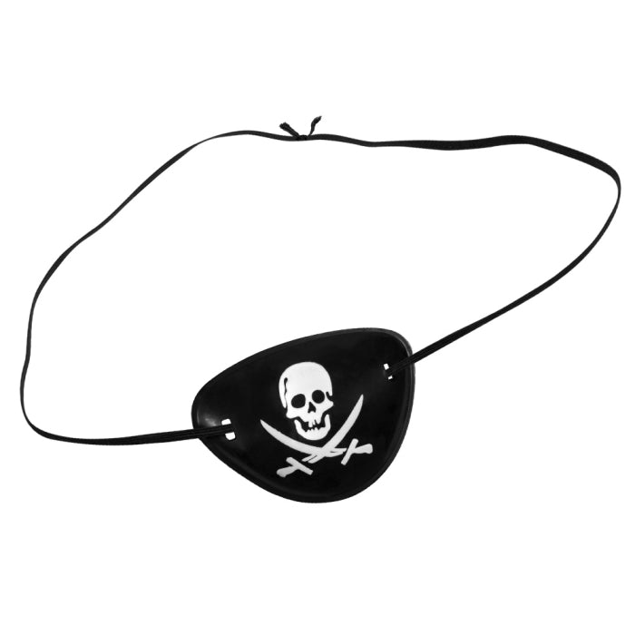 Skull & Crossbones Pirate Eyepatch - 4 pcs