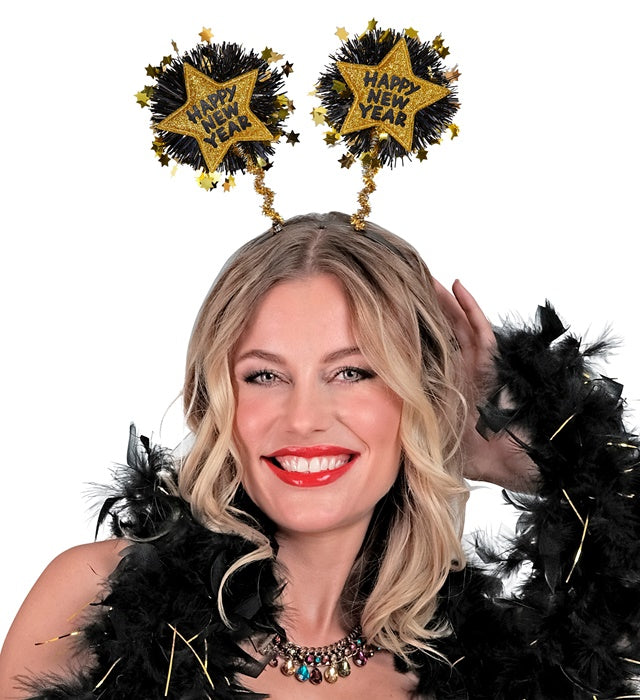 Gold Happy New Year Head Bopper