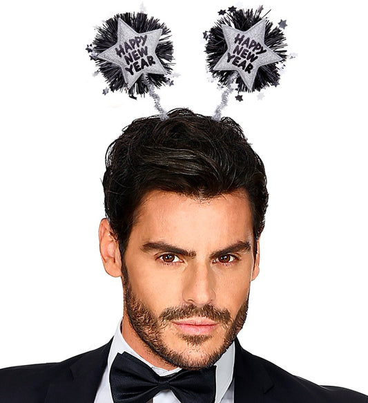 Silver Happy New Year Head Bopper