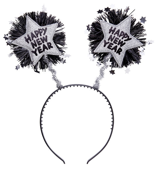 Silver Happy New Year Head Bopper