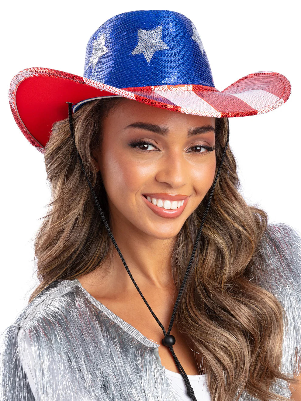 Sequin Stars & Stripes Cowboy Hat COMING SOON