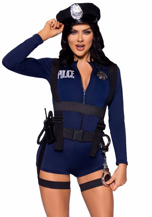 Flirty Cop Romper Costume