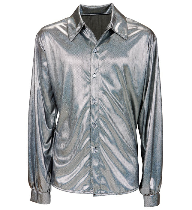70s Disco Fashion Holographic Shirt