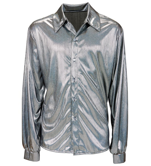 70s Disco Fashion Holographic Shirt