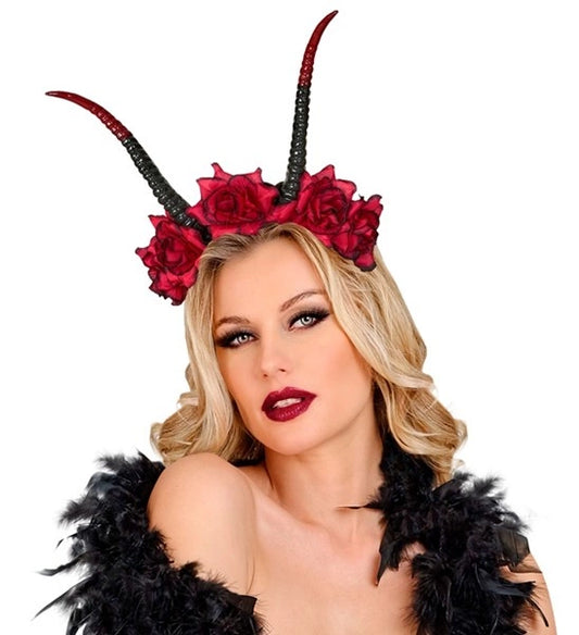 Horned Rose Headband