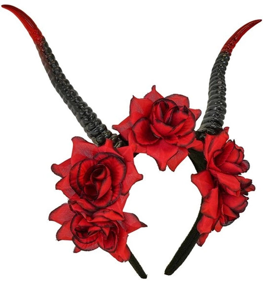 Horned Rose Headband