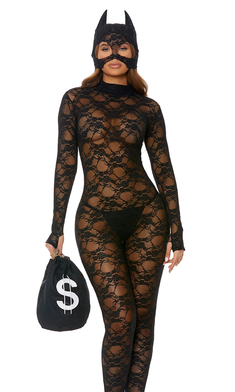 About My Money Sexy Cat Burglar Halloween Costume