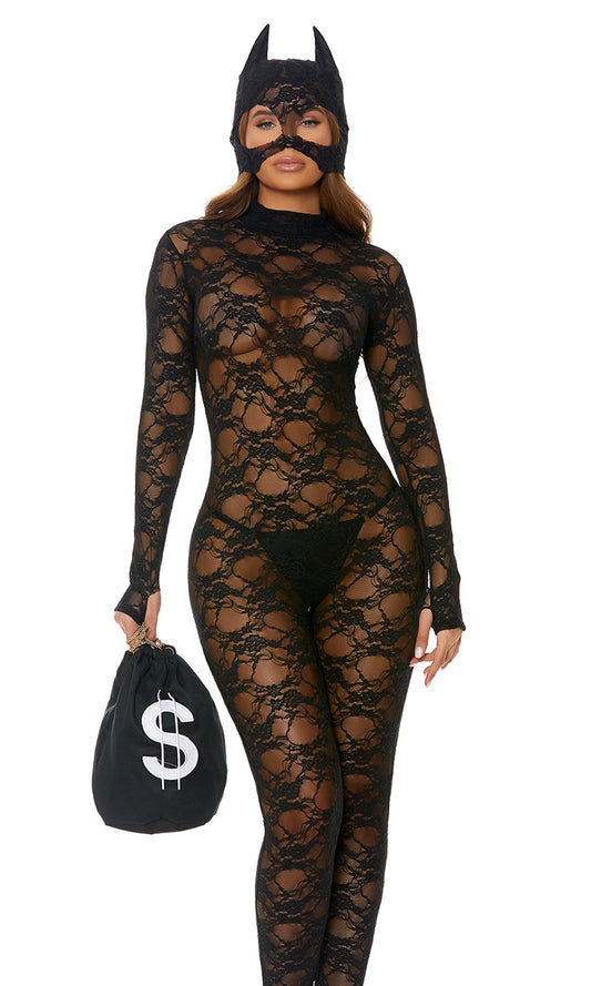 About My Money Sexy Cat Burglar Halloween Costume