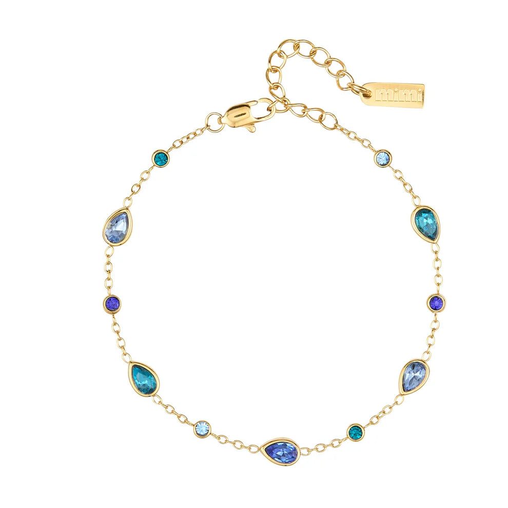 Bijoux De Mimi Beatrice Bracelet - Gold & Blue