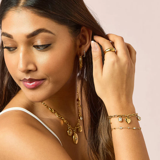 Bijoux De Mimi Beatrice Bracelet - Gold & Crystal