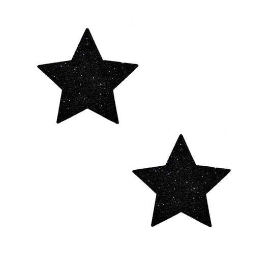 Neva Nude Black Malice Glitter Starry Nights Nipple Cover Pasties