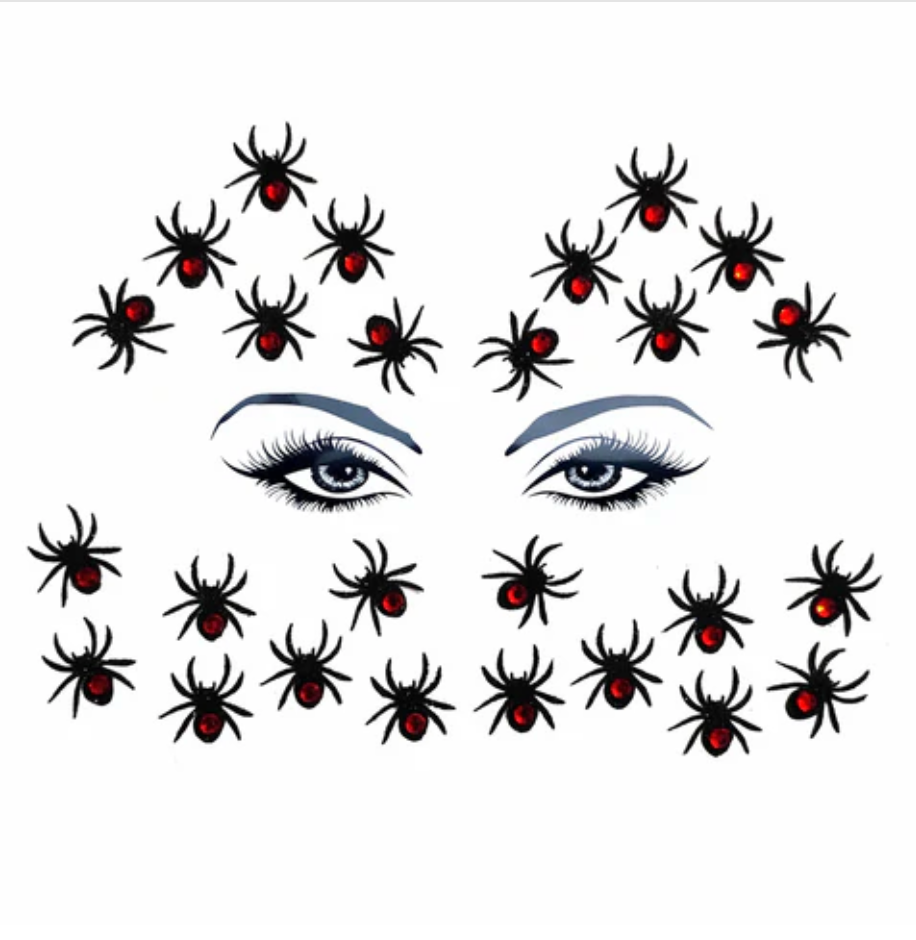 Neva Nude Black Widow Glitter Crystal Spider Body and Face Stix