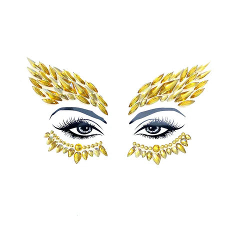 Golden Eye Crystal Face Jewels