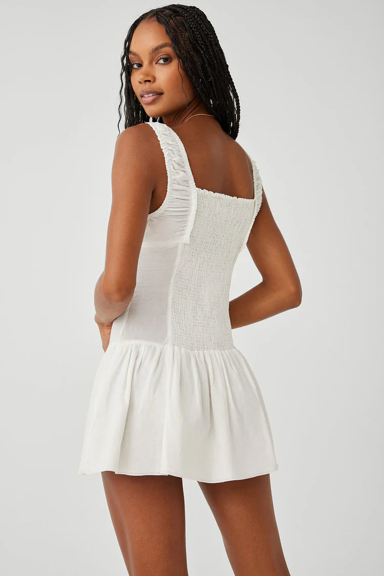 Frankies Bikinis Christa Ruffle Mini Dress