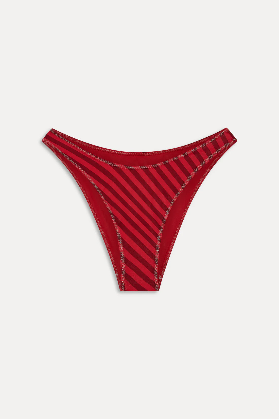 Frankies Bikinis x JENNIE Nick Shine Bikini Top & Dove Shine Bottom - Spring Stripe