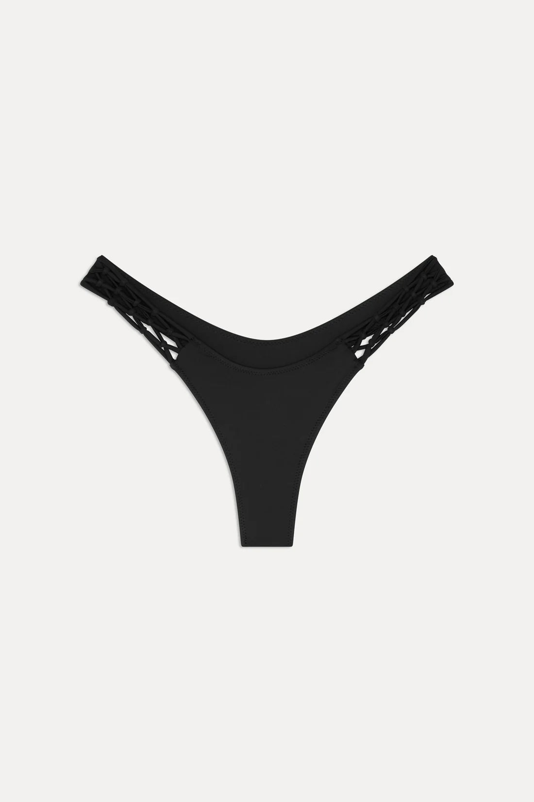 Frankies Bikinis x JENNIE Encore Triangle Bikini Top & Encore Micro Bikini Bottom - Black