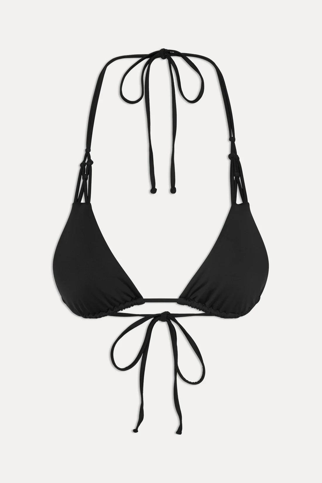 Frankies Bikinis x JENNIE Encore Triangle Bikini Top & Encore Micro Bikini Bottom - Black