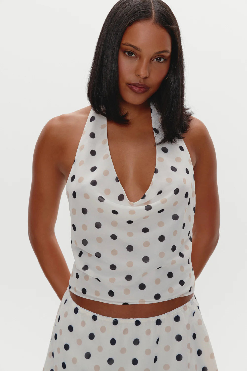 COMING SOON Frankies Bikinis Serenity Halter Top - Moonstone