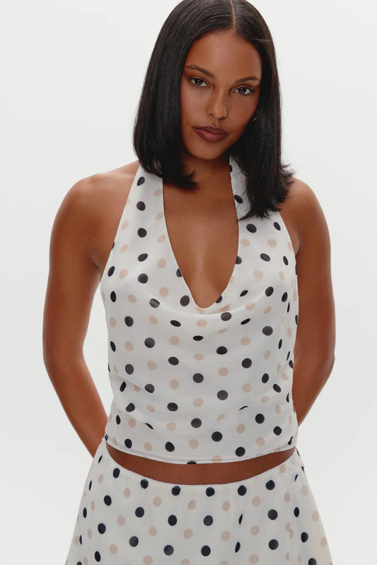 COMING SOON Frankies Bikinis Serenity Halter Top - Moonstone