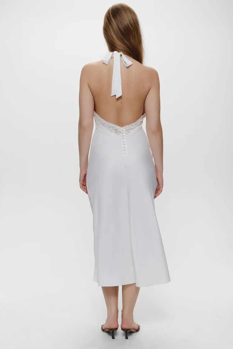 Frankies Bikinis Darcy Satin Midi Dress - Sleepy Angel