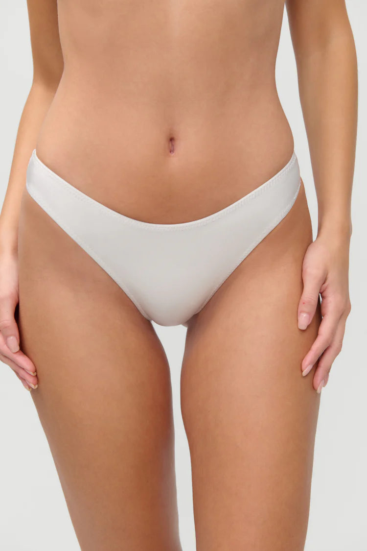 Frankies Bikinis x JENNIE Mabel Shine Bikini Top & Dove Shine Bottom - Moon