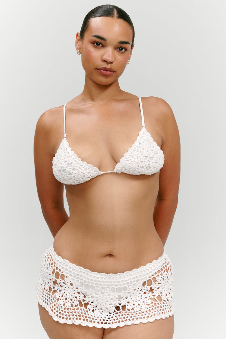 Frankies Bikinis Elena Crochet Bikini Top & Shelly Crochet Bikini Bottom - Marry Me