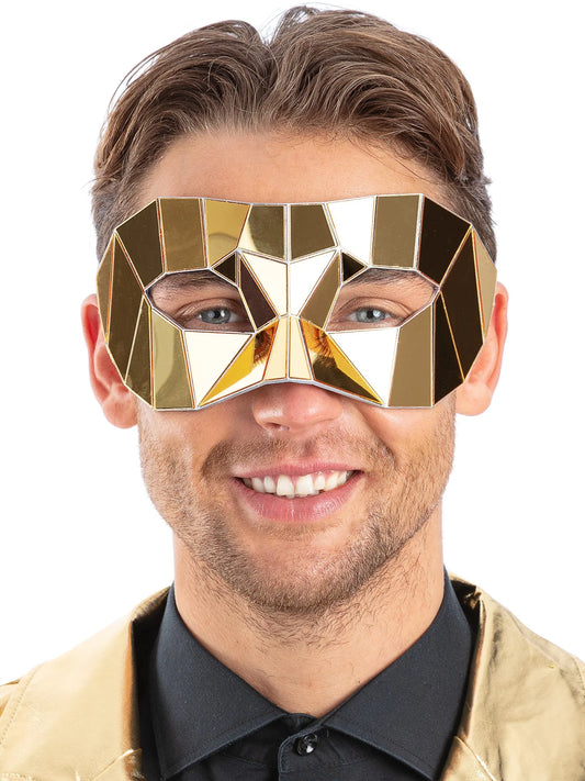 Gold Mirrored Masquerade Mask