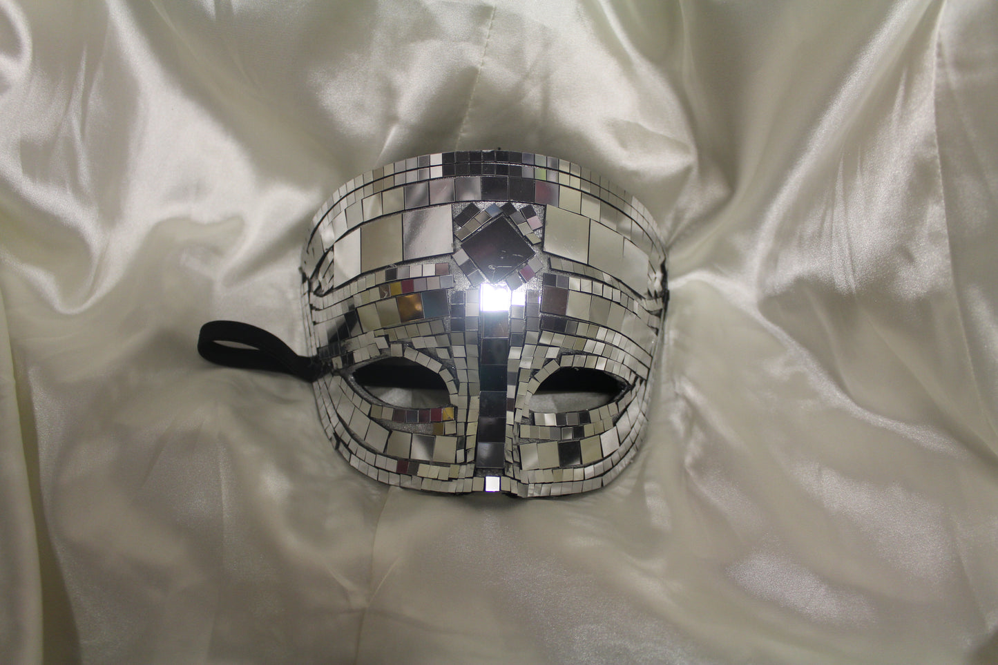 Silver Disco Masquerade High Eye Mask