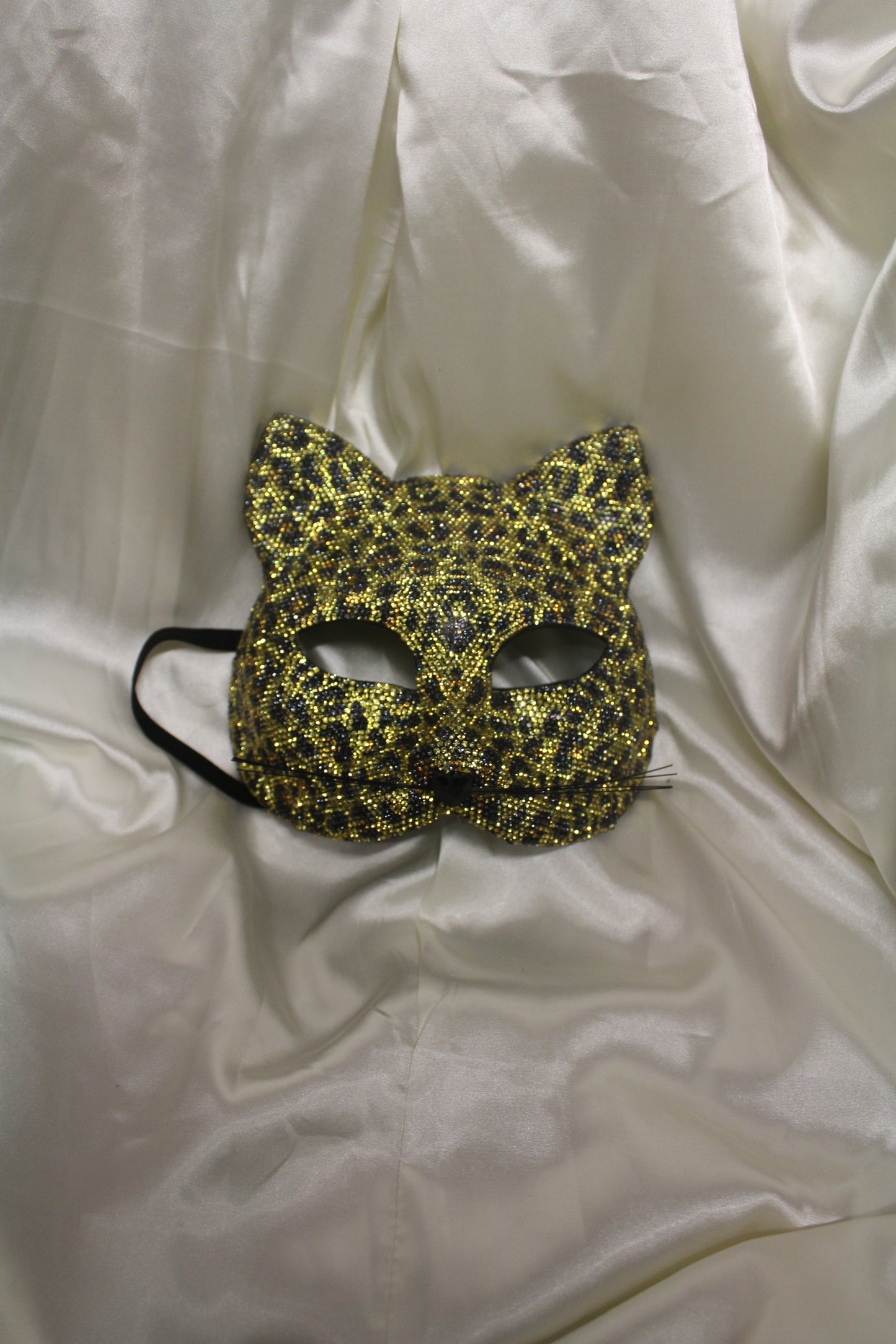 Rhinestone Leopard Masquerade Mask