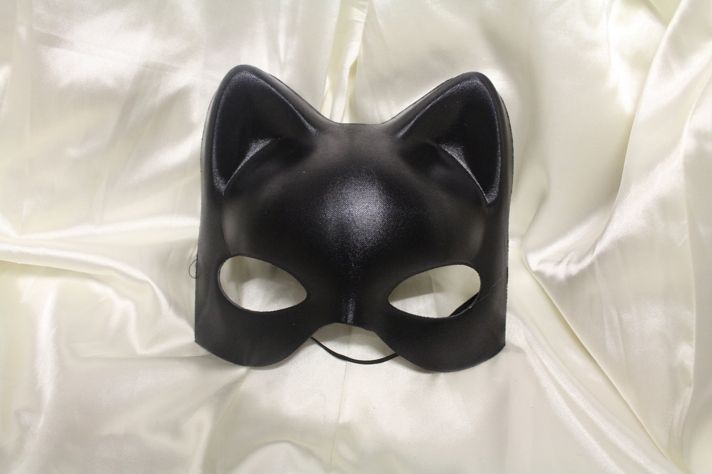 Black Wet Look Catwoman Mask