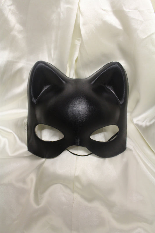 Black Wet Look Catwoman Mask