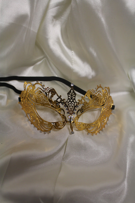 Gold Metal Masquerade Mask