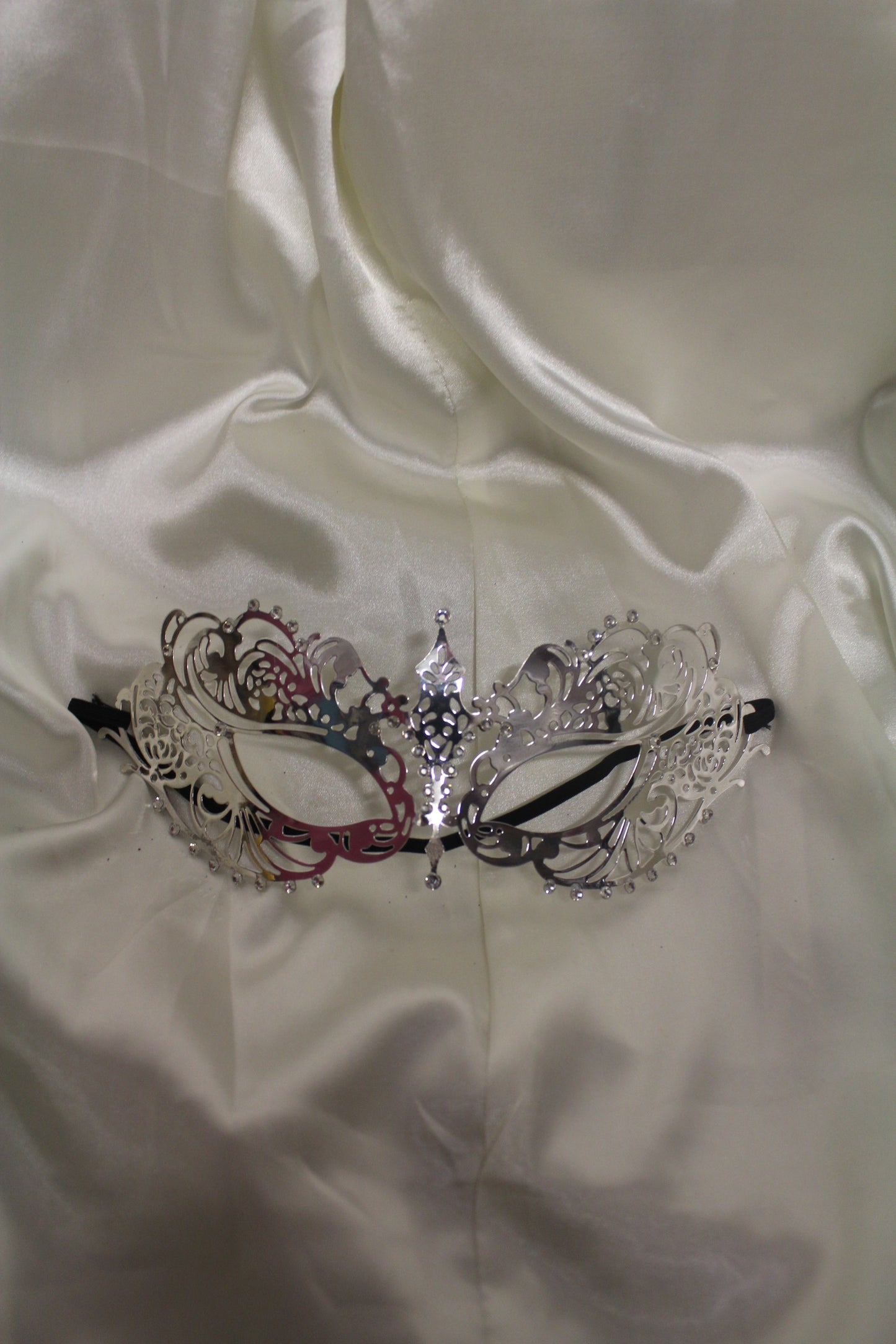 Silver Metal Butterfly Masquerade Mask