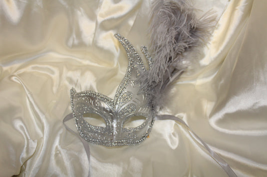 Silver Venice Prezioso Masquerade Mask