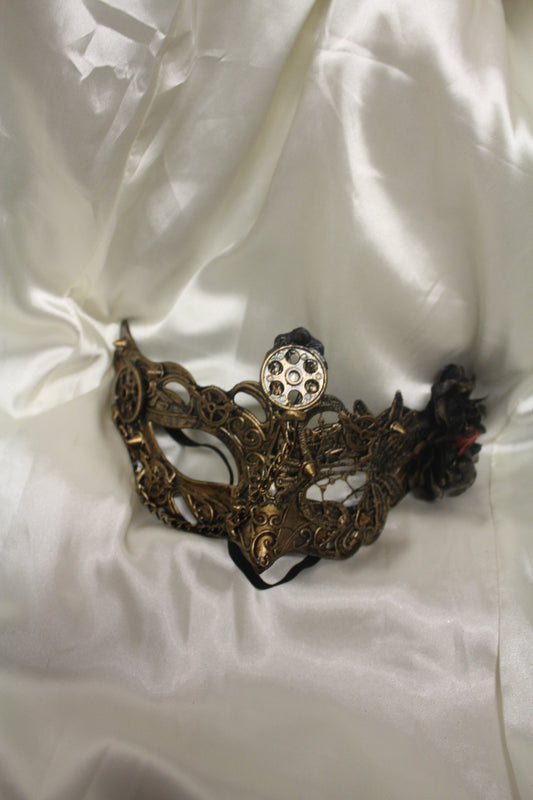 Gold Steampunk Masquerade Mask