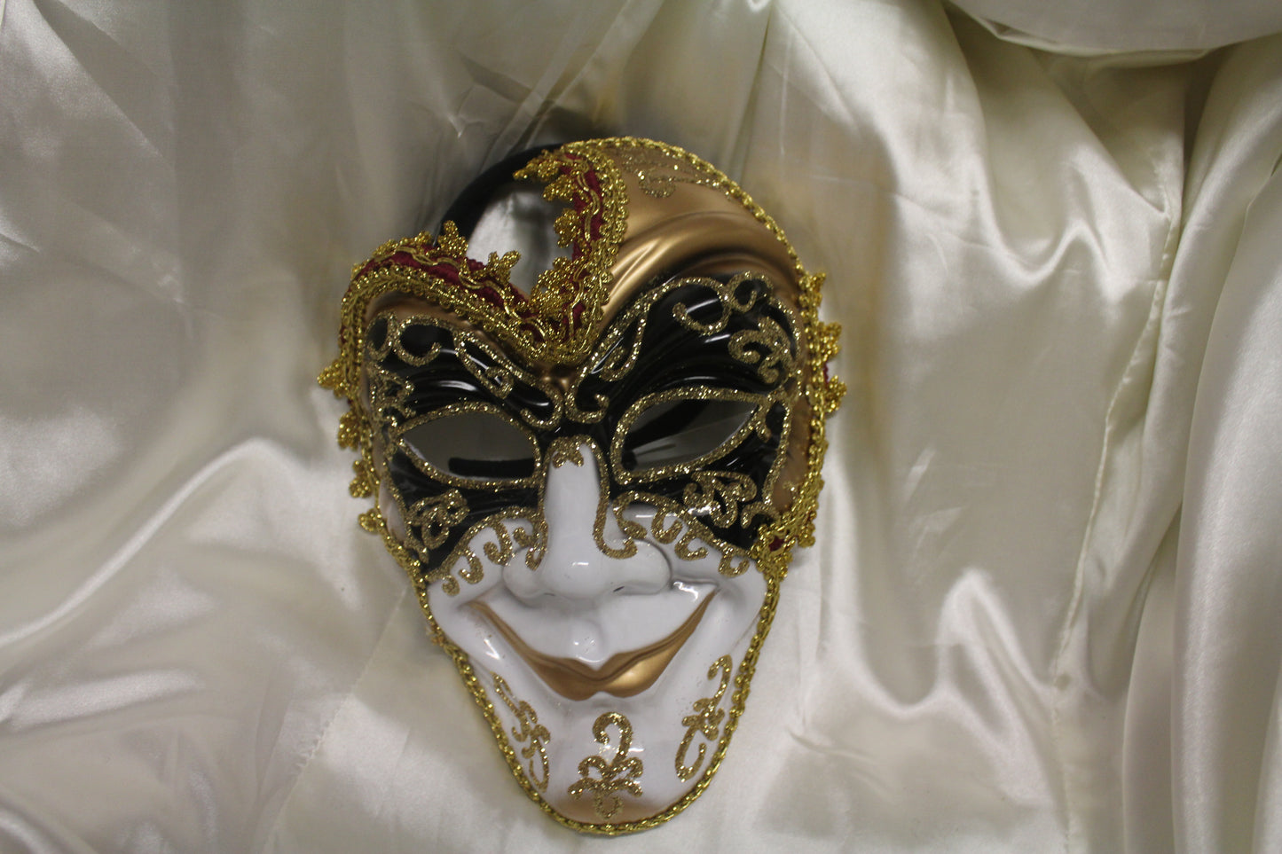 Gold Jester Masquerade Mask