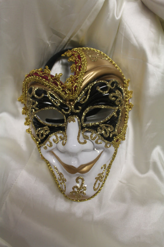 Gold Jester Masquerade Mask