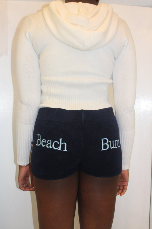 Navy & Blue 'Beach Bum' Towelling Shorts