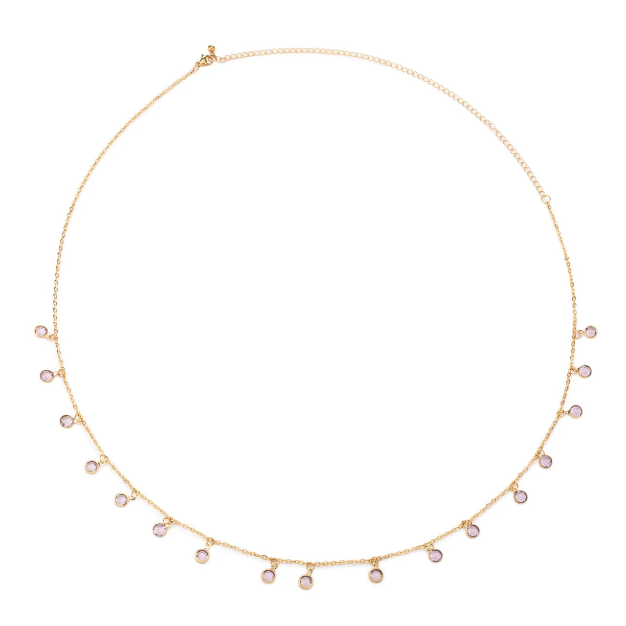 Bijoux De Mimi Ivy Droplet Belly Chain Gold & Pink